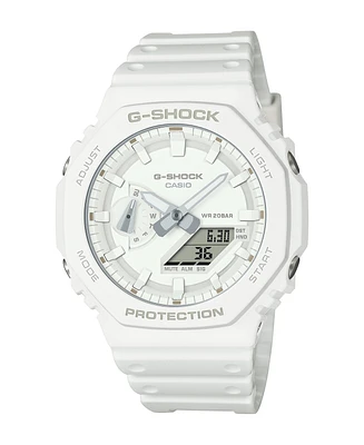 G-Shock Men's Analog Digital White Resin Watch, 45.4mm, GA2100-7A7