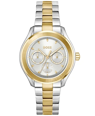 Hugo Boss Women's Lida Quartz Multifunction Two Tone Stainless Steel Watch 38mm