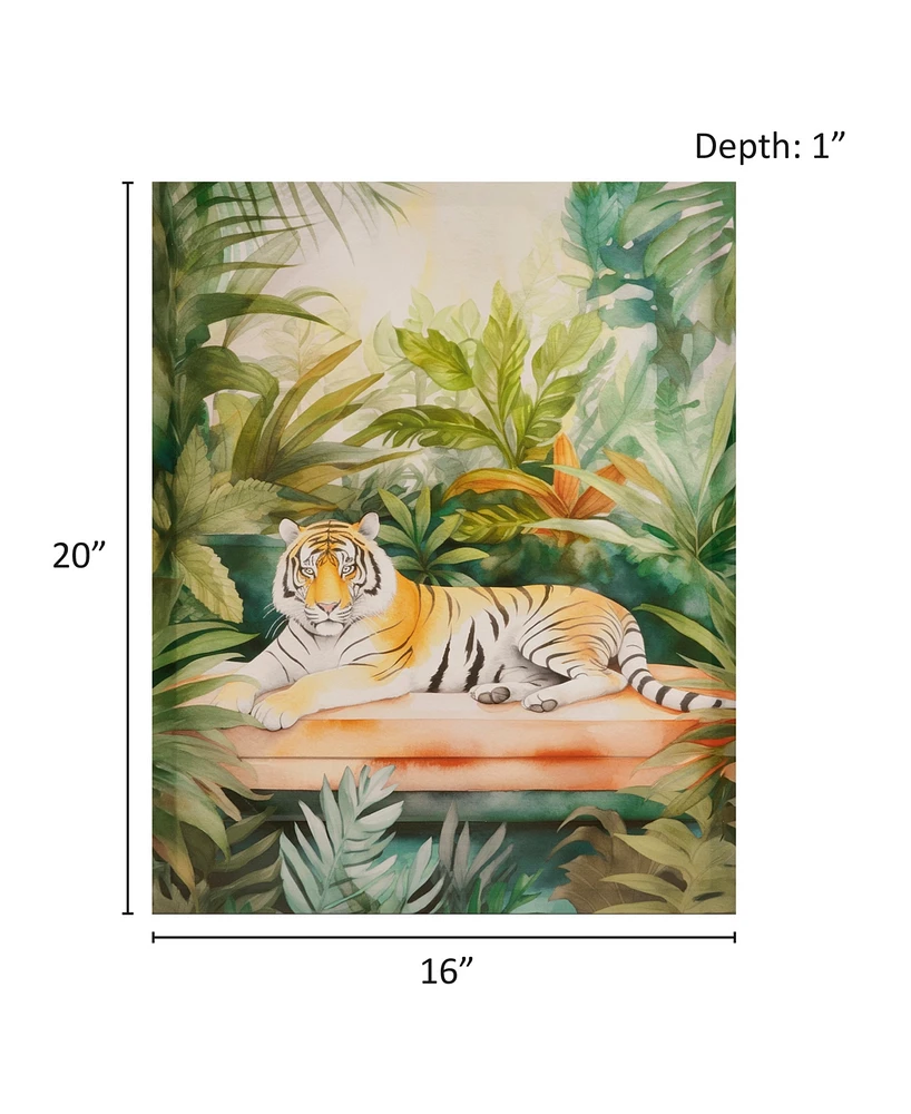 Madison Park Jungle Feline Jungle Tiger Canvas Wall Art