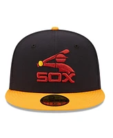 Men's New Era Navy, Gold Chicago White Sox Primary Logo 59FIFTY Fitted Hat