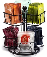 Sorbus Tea Bag 2 Tier Lazy Susan Organizer