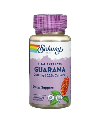 Solaray Vital Extracts Guarana - 60 Vegcaps
