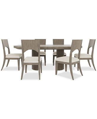 Frandlyn 7pc Dining Set (Table + 6 Side Chairs)