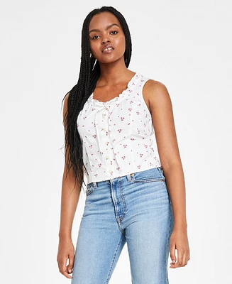 Levi's Women's Shane Cotton Tie-Neck Button-Front Top