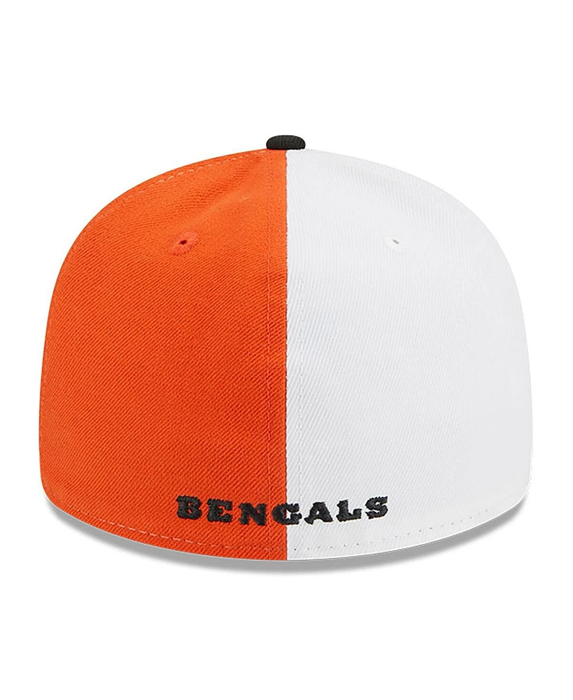 Men's New Era Orange, Black Cincinnati Bengals 2023 Sideline Low Profile 59FIFTY Fitted Hat