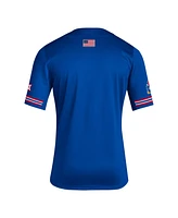 Men's adidas Royal Kansas Jayhawks Reverse Retro Replica Baseball Jersey