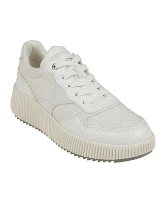 Gc Shoes Women's Calico Lace Up Platform Sneakers