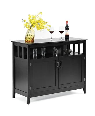 Kitchen Sideboard Buffet Server Cupboard Storage Cabinet with 2 Doors