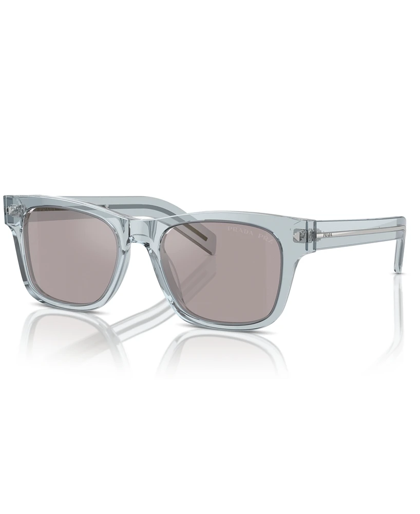 Prada Iconic Plaque Rectangular Men's Sunglasses