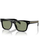 Prada Iconic Plaque Rectangular Men's Sunglasses