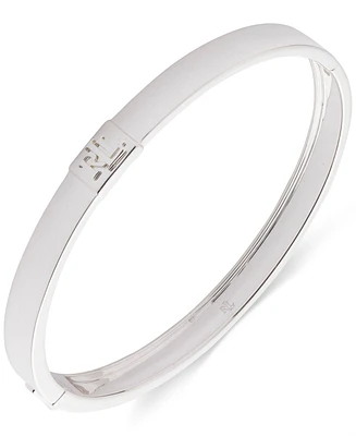 Lauren Ralph Lauren Sterling Silver Logo Bangle Bracelet