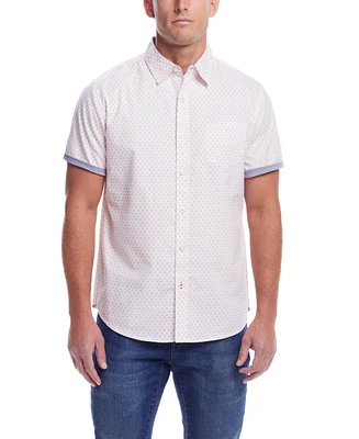 Weatherproof Vintage Men's Short Sleeve Cotton Poplin Shirt