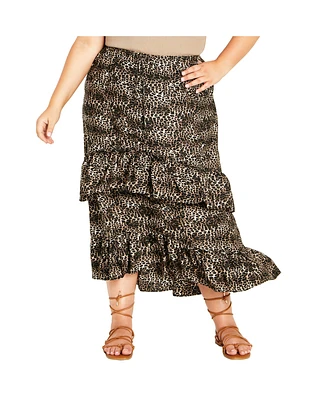 City Chic Plus Brinley Skirt