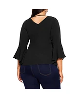 Plus Bell Sleeve Top