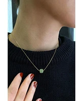 seree Beetle - Green bead jade necklace