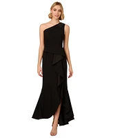 Adrianna Papell Women's Beaded One-Shoulder Gown