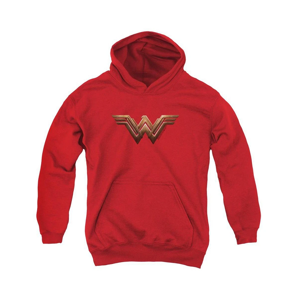 Wonder Woman Movie Youth Logo Pull Over Hoodie / Hooded Sweatshirt