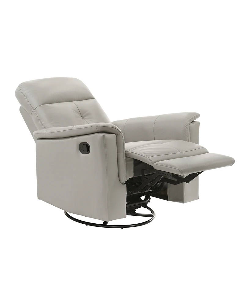 Homelegance Emillia 36" Leather Swivel Glider Reclining Chair