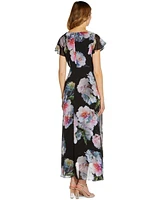 Adrianna Papell Floral Print Jumpsuit
