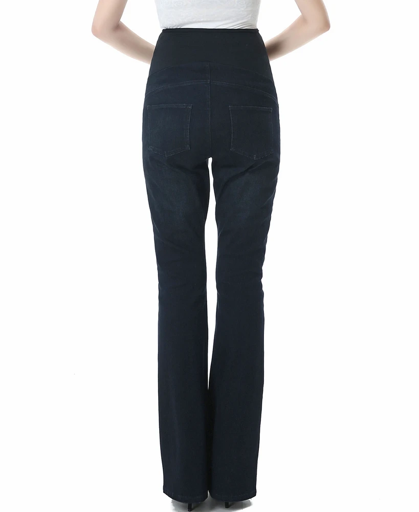 kimi + kai Maternity Dixie Stretch Flare Leg Denim Jeans