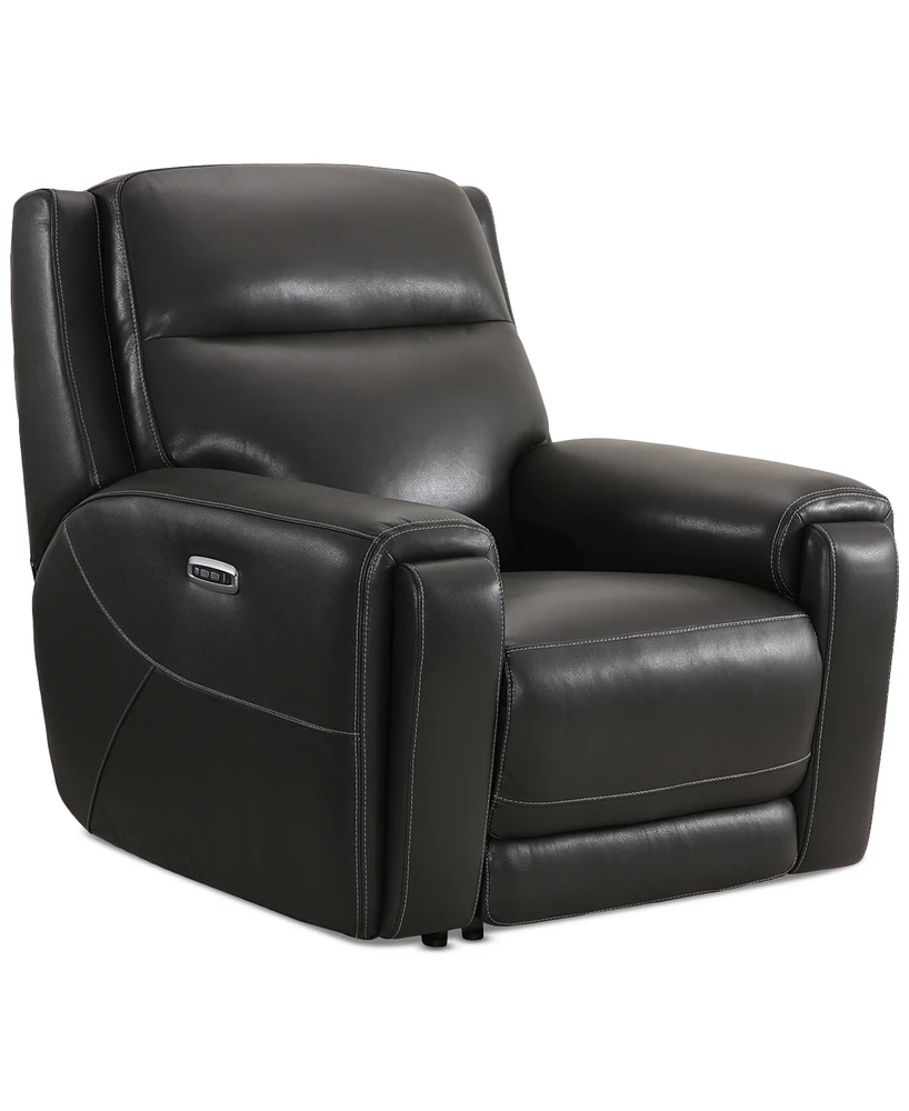 Varsani 40" Zero Gravity Leather Recliner, Created for Macy's