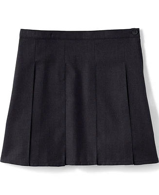 Lands' End Big Girls Box Pleat Skirt Top of Knee