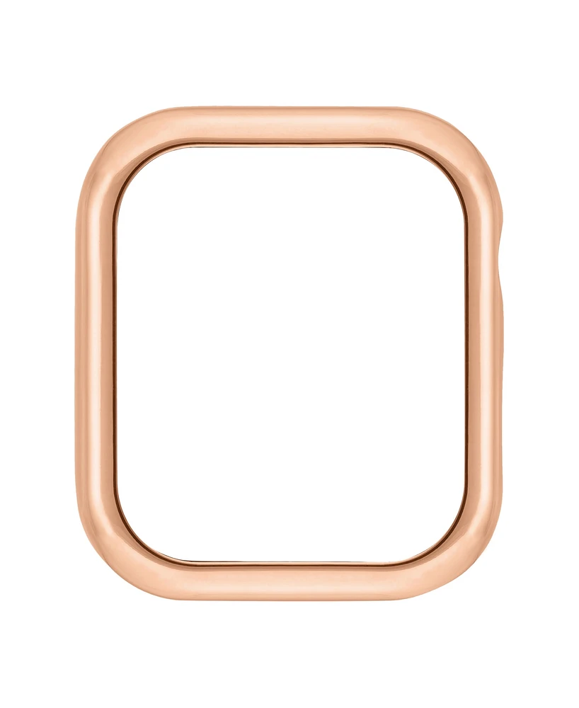 Anne Klein Women's Rose Gold-Tone Alloy Protective Case designed for 44mm Apple Watch