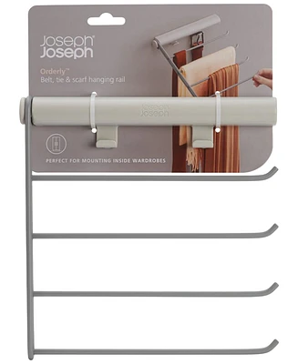 Joseph Joseph Orderly Four-Rail Belt, Tie, Scarf Hanging Organizer