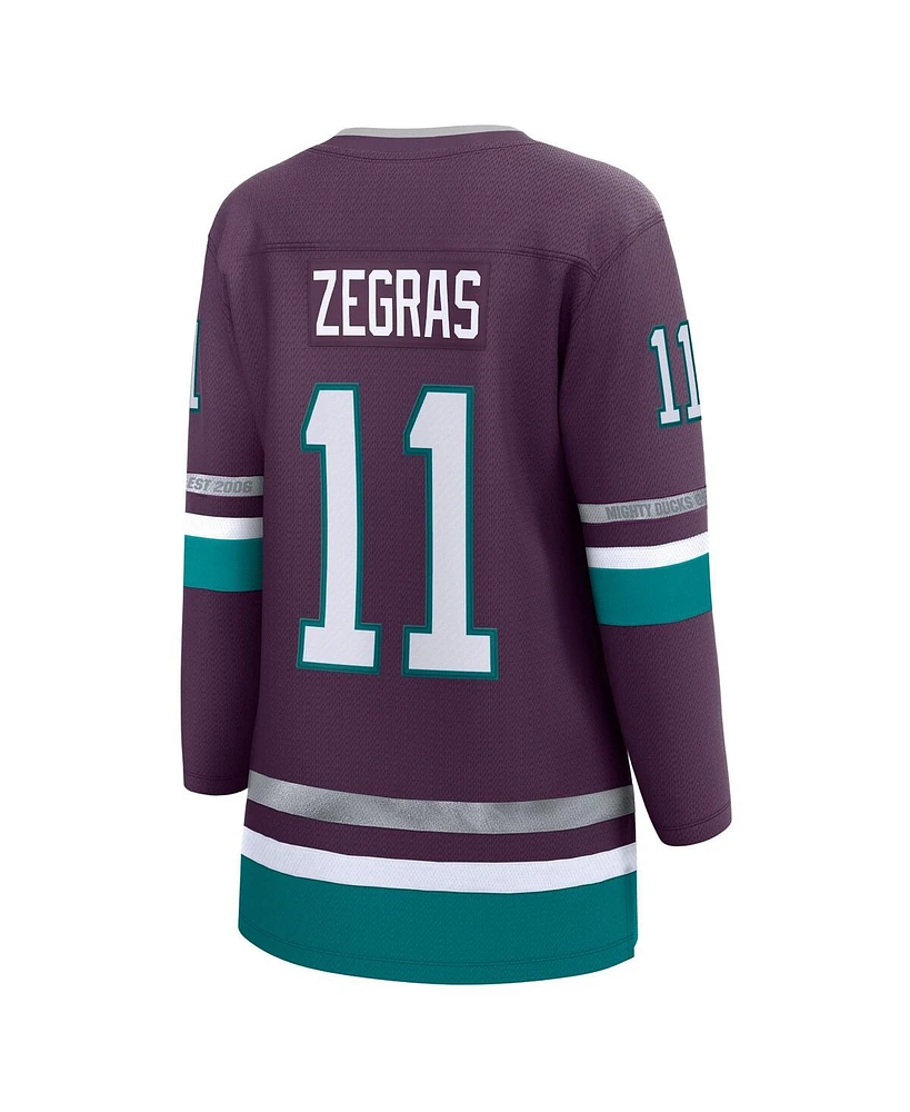 Fanatics Branded Women's Trevor Zegras Purple Anaheim Ducks Alternate Premier Breakaway Player Jersey