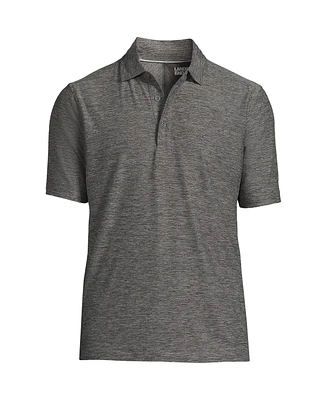 Lands' End Men's Short Sleeve Flex Performance Pieced Yoke Polo