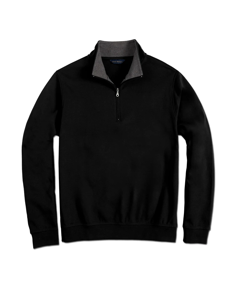 Scott Barber Men's Pima Interlock Zip Mock