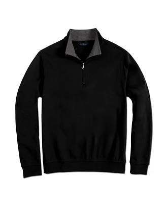 Scott Barber Men's Pima Interlock Zip Mock