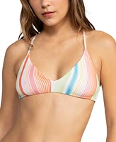 Roxy Juniors' Playa Paradise Reversible-Print Bikini Top