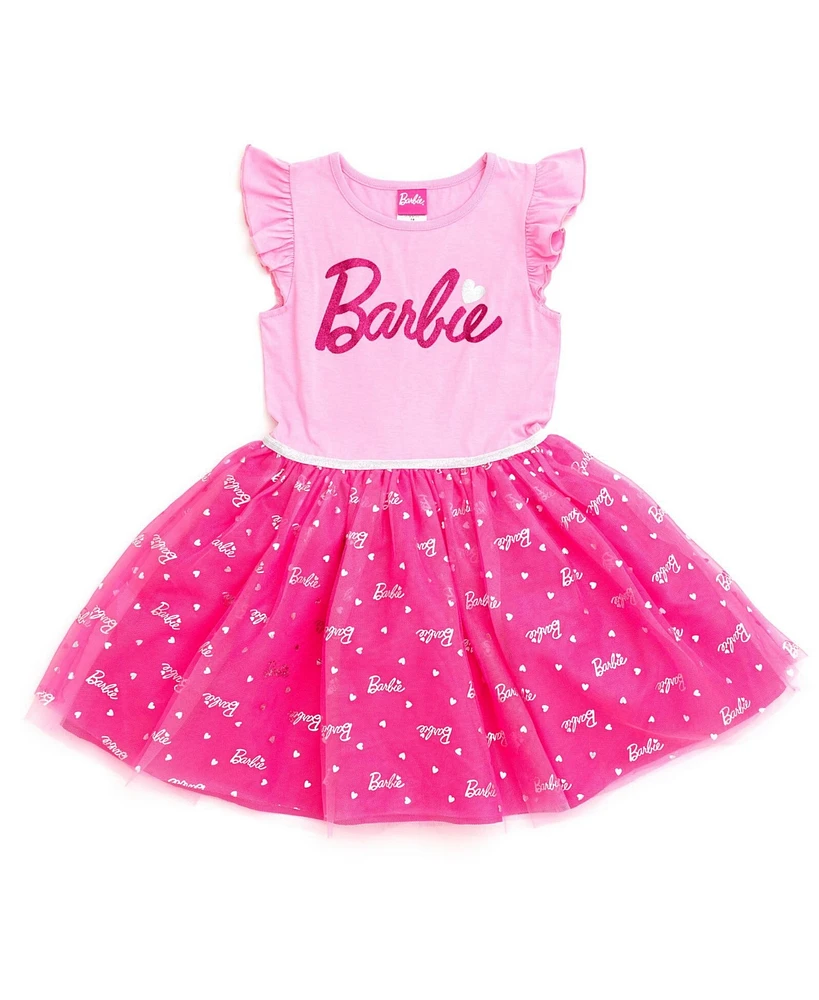 Barbie Little Girls Tulle Dress to