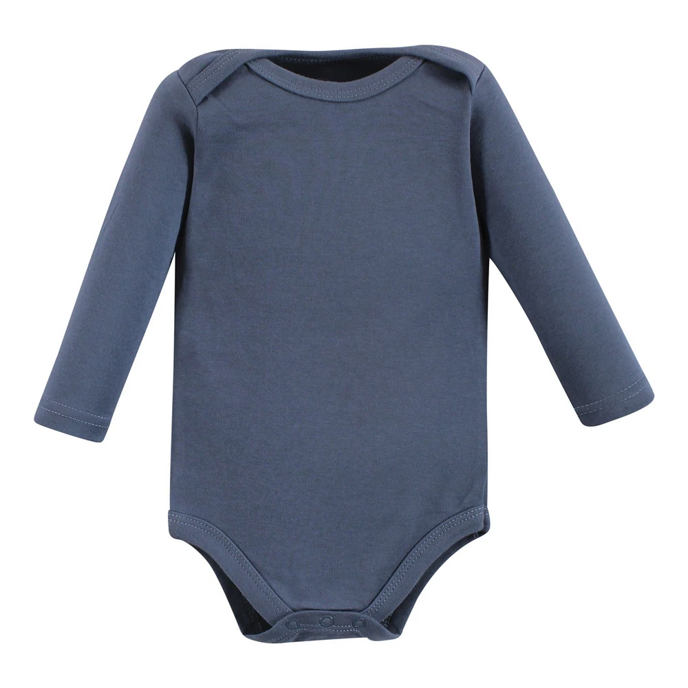 Hudson Baby Baby Boys Hudson Long-Sleeve Cotton Bodysuit Collection 7-Piece Set