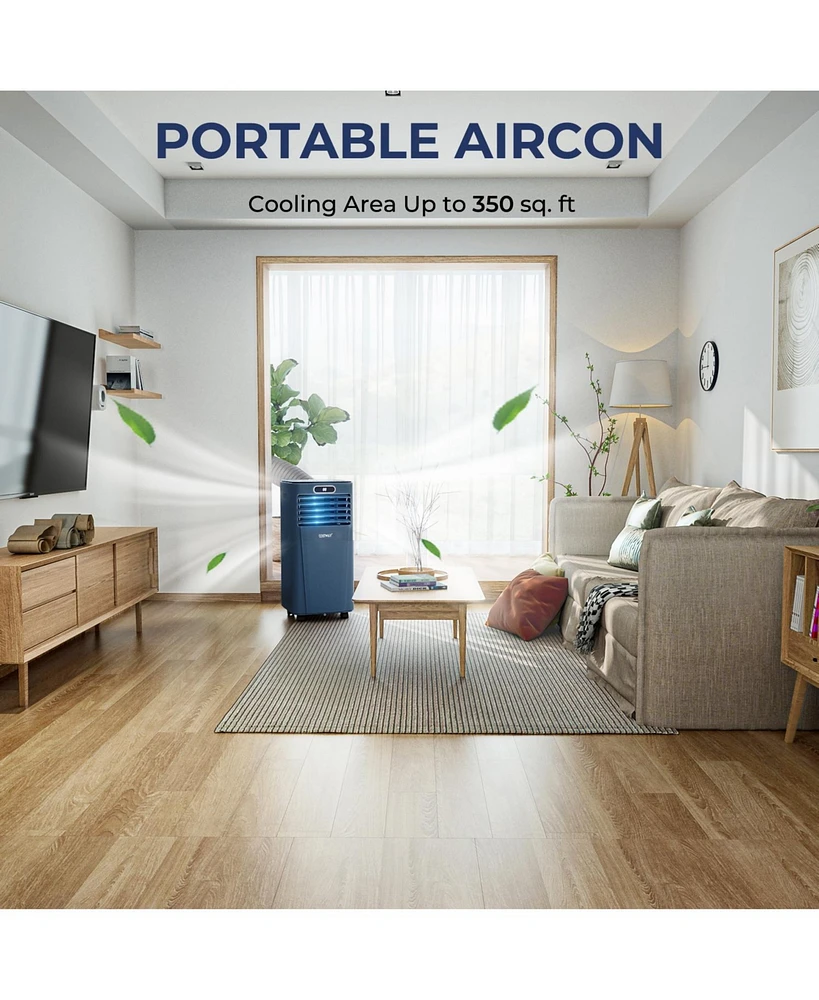 10000 Btu 4-in-1 Portable Air Conditioner with Dehumidifier and Fan Mode