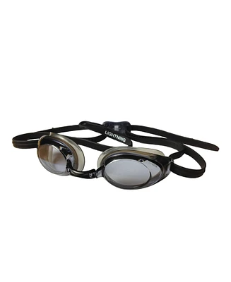 Finis Lightning Goggles - Competitive, Adjustable, Black/Smoke