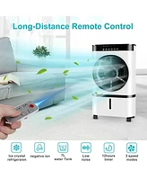 3-in-1 Air Cooler Portable Evaporative Air Cooler Fan & Humidifier with Remote Control