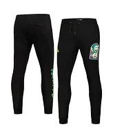 Freeze Max Men's Black Rick and Morty Fleece Jogger Pants