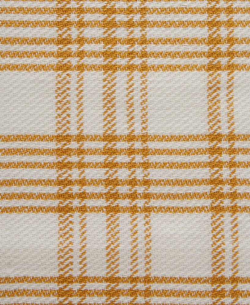 Design Imports Everyday Basic Kitchen Collection Large Woven Cotton Dishtowel/Tea Towel Set, 18x28", Honey Gold, 5 Count
