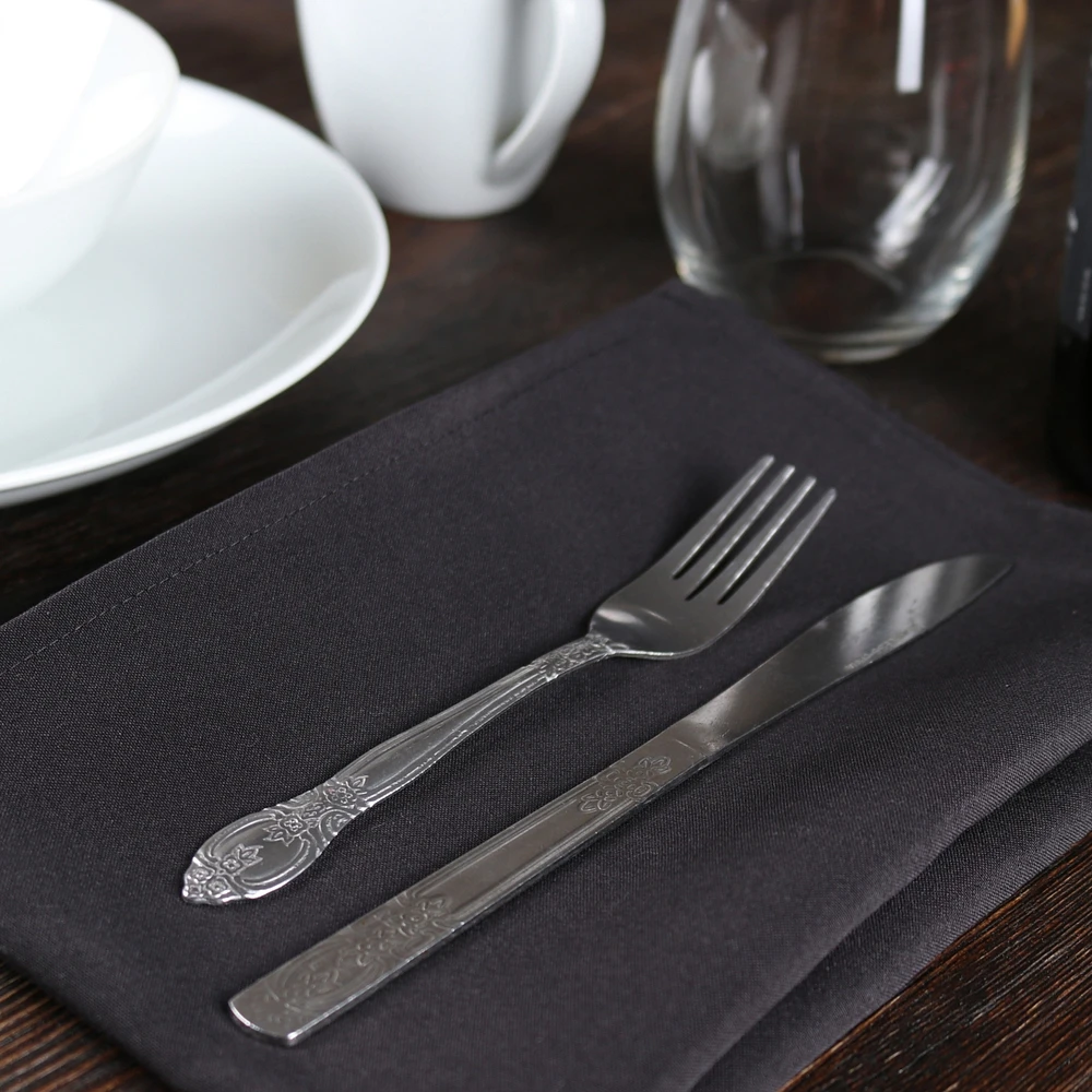 Arkwright Mariposa Polyester Spun Napkins (25 Pack), 20x20, Solid Color Options