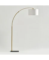 Logan Contemporary Arc Led Floor Lamp with Marble Base (76")