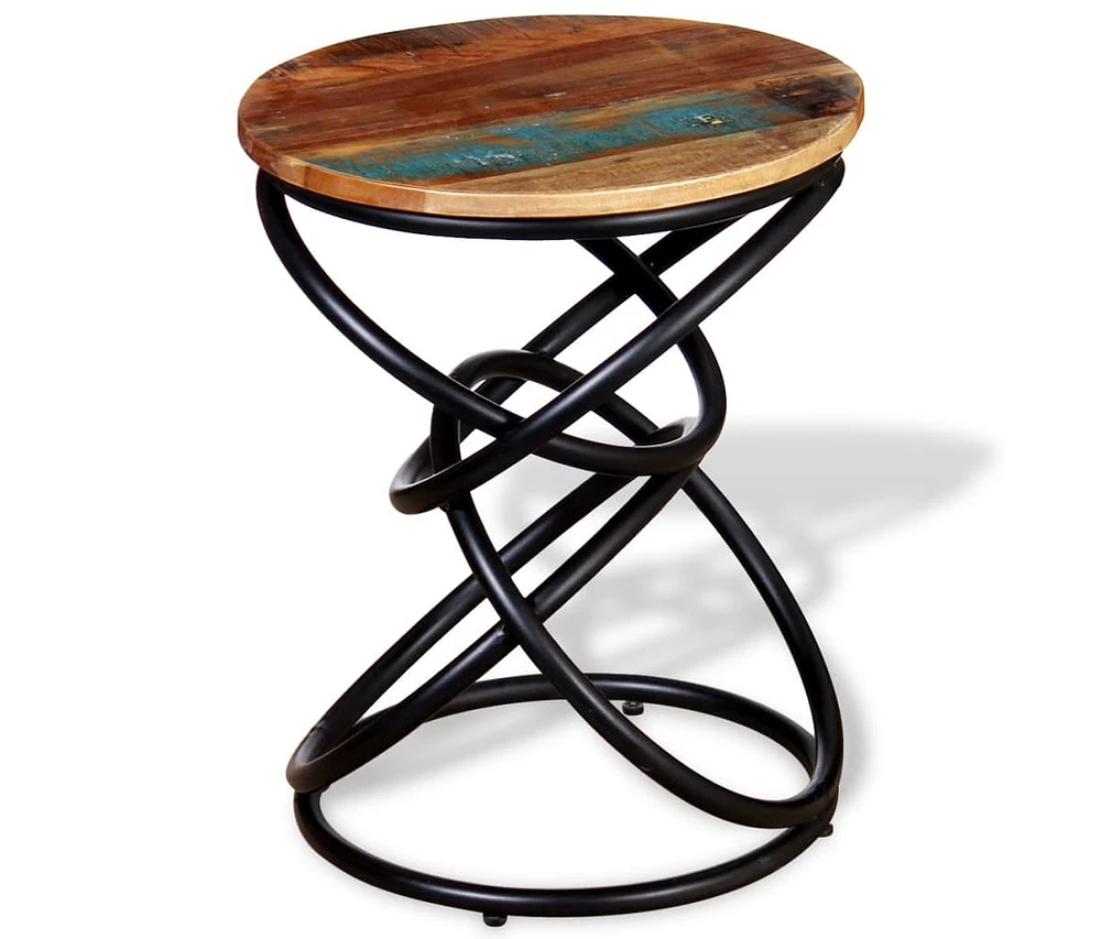 vidaXL End Table Solid Reclaimed Wood