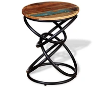 vidaXL End Table Solid Reclaimed Wood