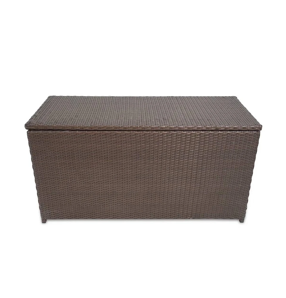 Patio Storage Box 47.2"x19.7"x23.6" Poly Rattan