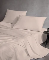 Purity Home 400 Thread Count Wrinkle Resistant Cotton Sateen 4-Pc. Sheet Set