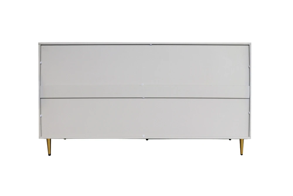 Gray Lacquered Wooden Cabinet Server for Multiple Rooms