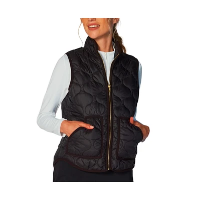 G Lifestyle Clothing Women's Double Zip Padded Vest