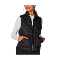 G Lifestyle Clothing Women's Double Zip Padded Vest