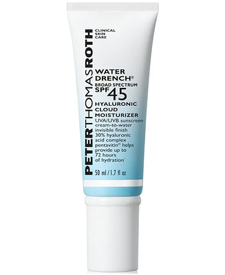 Peter Thomas Roth Water Drench Broad Spectrum Spf 45 Hyaluronic Cloud Moisturizer Sunscreen, 1.7 oz